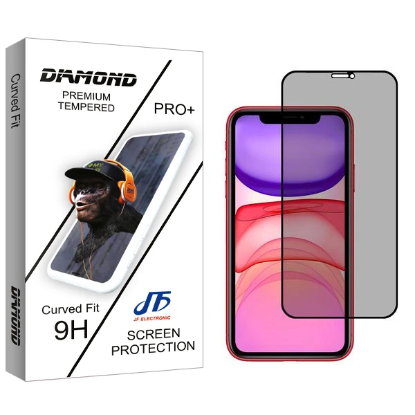 محافظ صفحه نمایش حریم شخصی جی اف مدل Diamond مناسب برای گوشی موبایل اپل iPhone XS
