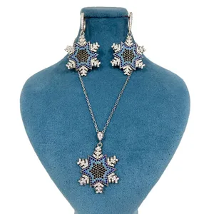 نیم ست نقره زنانه مدل NE003