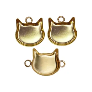 قالب برنجی رزین اپوکسی طرح نیم ست گربه کد Fr729 بسته 3 عددی