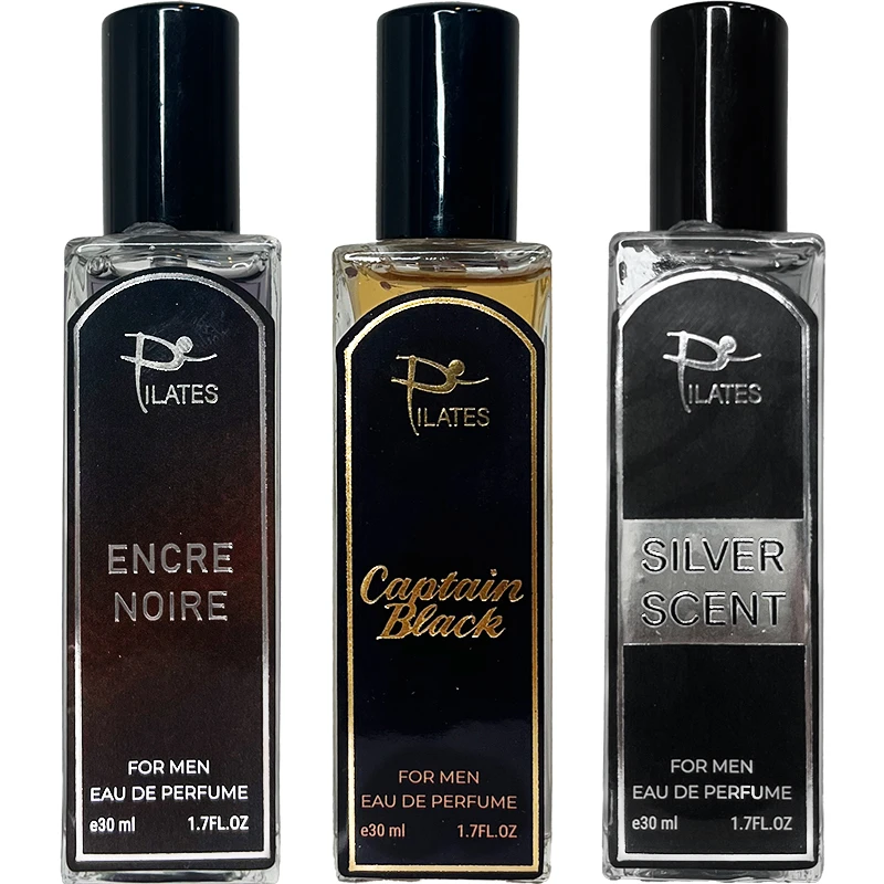 عطر جیبی مردانه پیلاتس مدل انسر نویر سیلورسنت کاپتان بلک حجم 30 میلی لیتر بسته 3 عددی