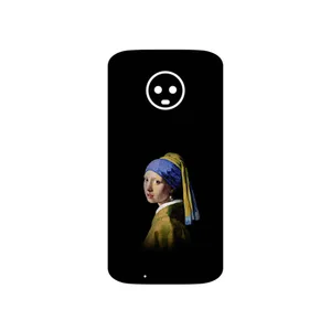 MAHOOT Girl with a Pearl Earring of Vermeer Cover Sticker for Motorola Moto G6