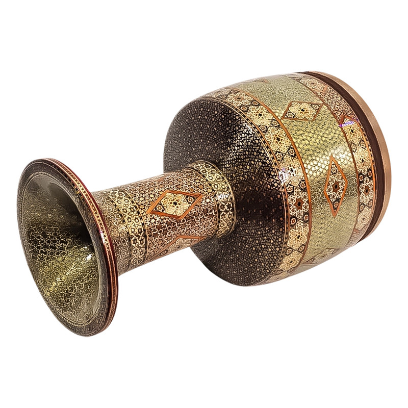 تنبک مدل ضربیت کلکسیونی گردو C-01 با قطر دهانه 27