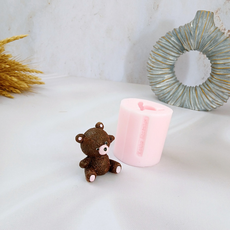 قالب شمع کوشا اکسسوری مدل خرس تدی کد 03