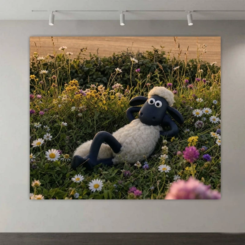 پوستر طرح  انیمیشن مدل شاون گوسفنده Shaun the Sheep (16) کد DV2166