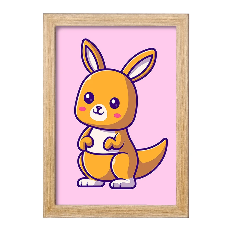 تابلو خندالو مدل حیوانات بامزه کانگورو کد 29699