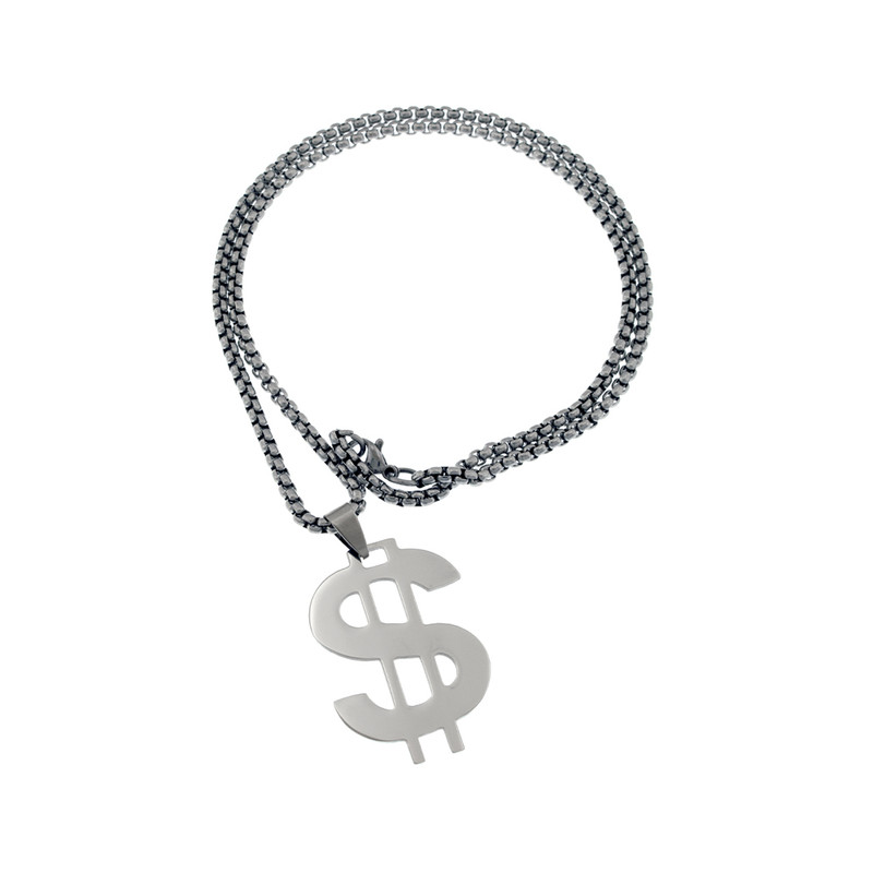 گردنبند مردانه برانت طرح دلار