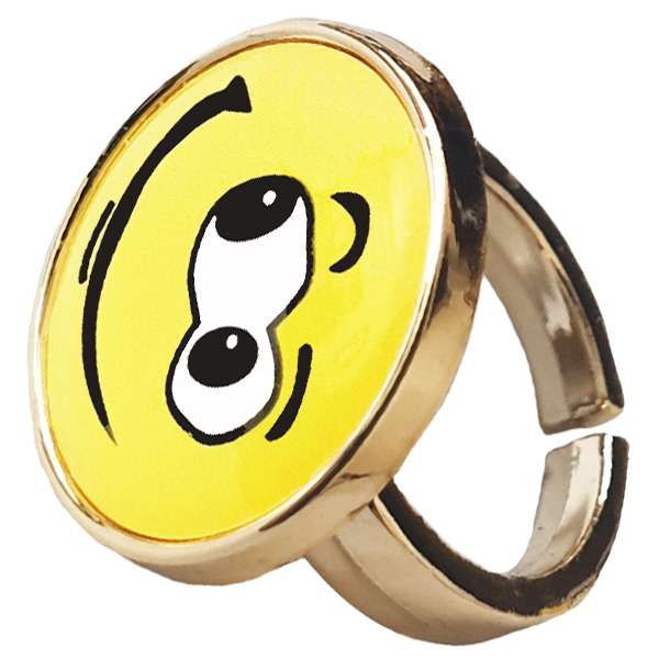 انگشتر دخترانه طرح استیکر کد 043