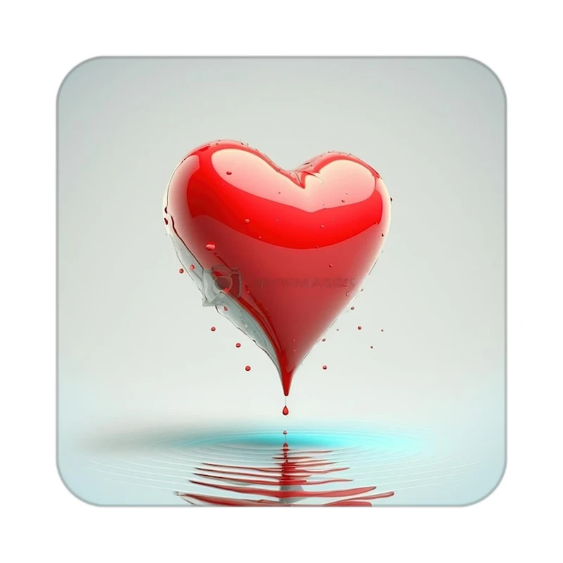 زیر لیوانی کاکتی مدل عاشقانه کد mp12170