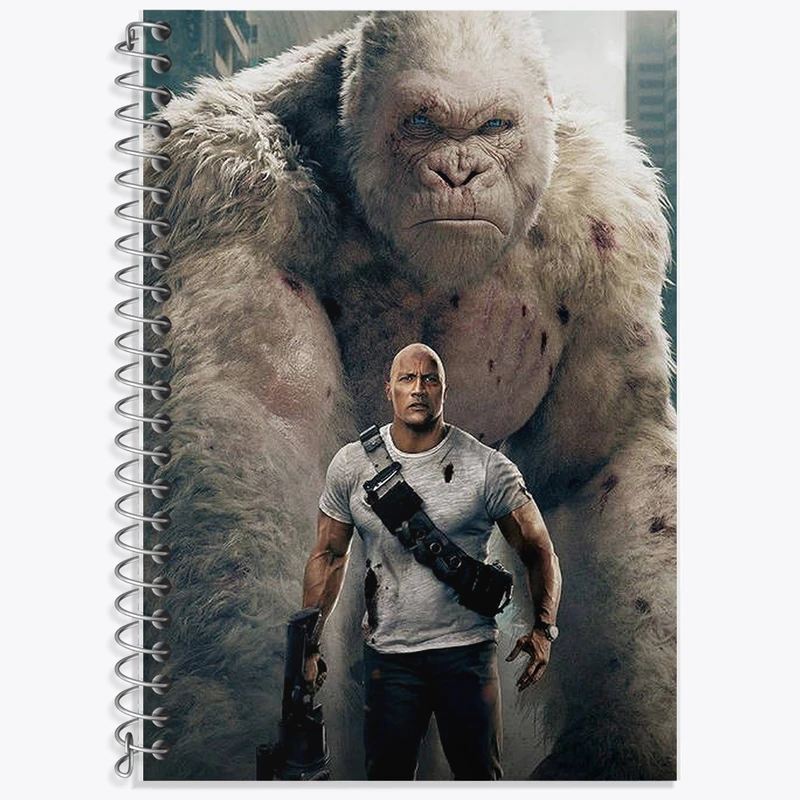 دفتر زبان 50 برگ خندالو مدل سه خط طرح رمپیج (Rampage) کد F2186