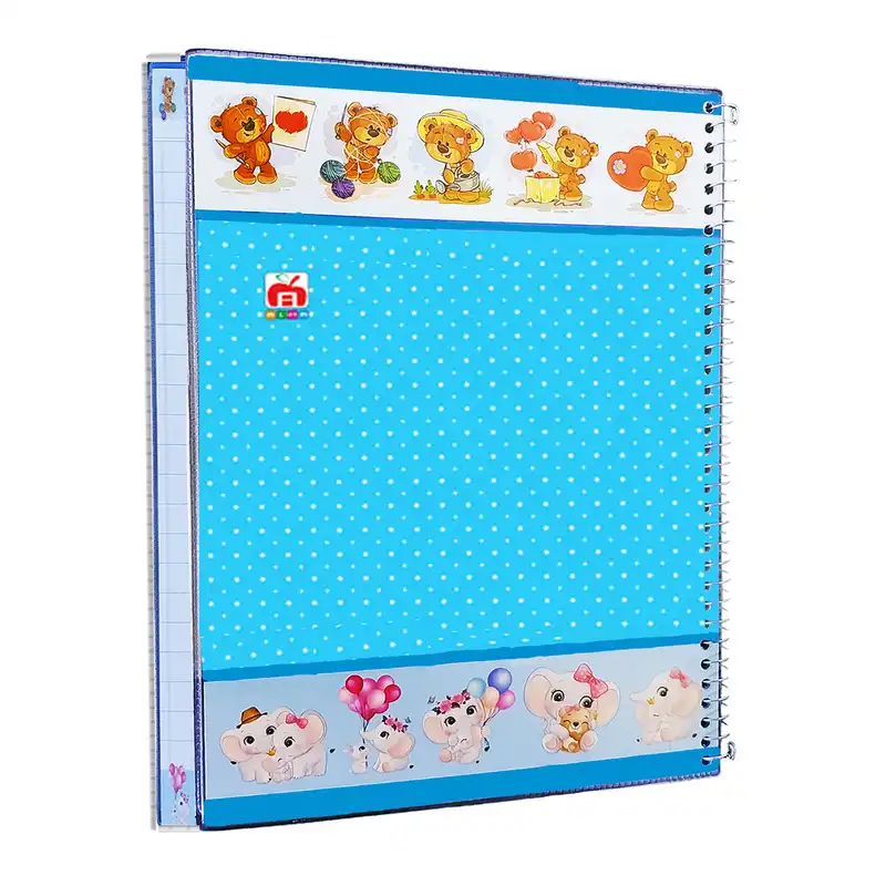 دفتر 40 برگ آلما کد 7485 طرح جایزه مدل طلقی فانتزی