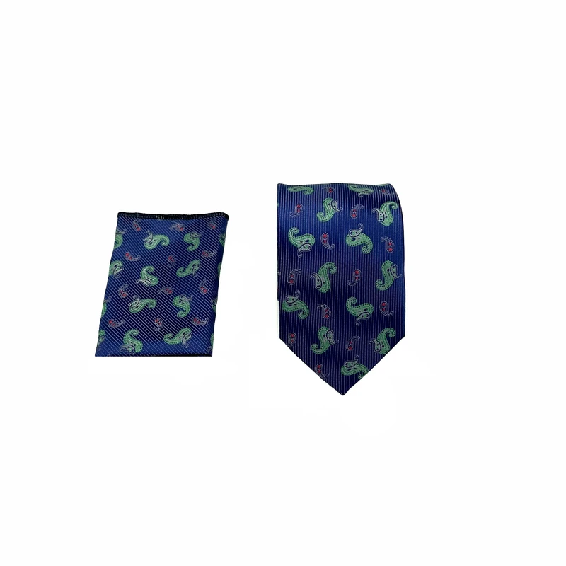  ست کراوات و دستمال جیب مردانه آریوان مدل بته جقه کد BT9901