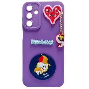 کاور طرح عروسکی مدل انیمیشن 02 مناسب برای گوشی موبایل سامسونگ GALAXY A55 به همراه آویز