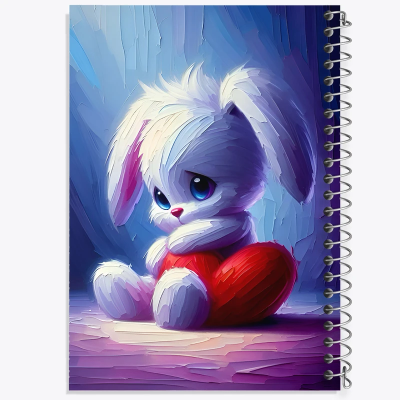 دفتر مشق 100 برگ خندالو طرح خرگوش کیوت کد F7900