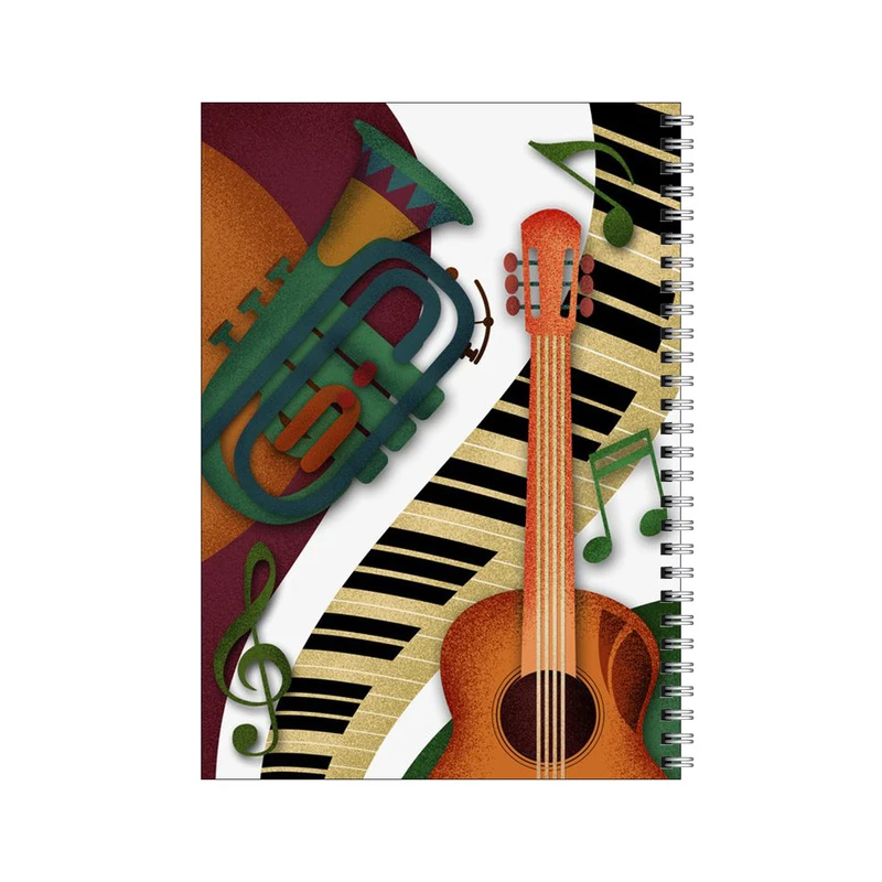 دفتر مشق 100 برگ بامبیلیپ طرح گیتار و پیانو کد 1596368