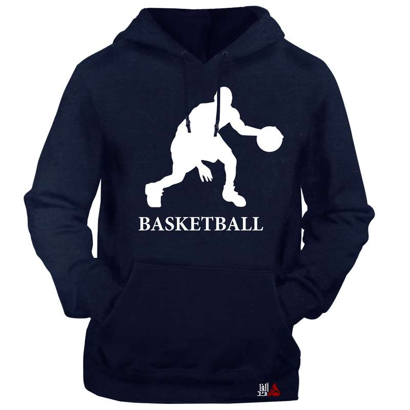 هودی مردانه مدل BASKETBALL کد T31 رنگ سرمه ای