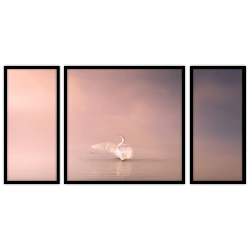 تابلو بکلیت طرح دکوراتیو و مدرن مدل B-bu3687 مجموعه 3 عددی