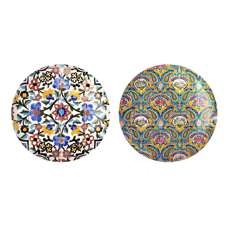 مگنت خندالو طرح کاشی کد 21692170 مجموعه 2 عددی