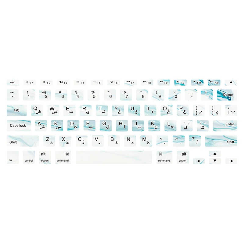 برچسب کیبورد فارسی طرحmarble132مناسب برای مک بوک پرو 12 اینچ 2012-2015