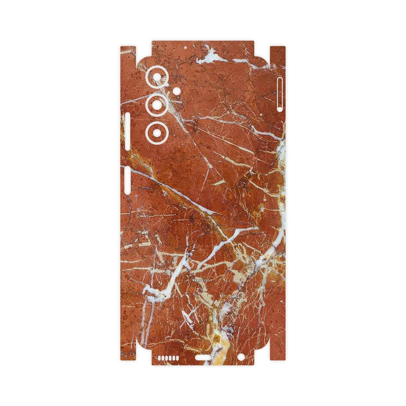 برچسب پوششی ماهوت مدل Red Marble-FullSkin مناسب برای گوشی موبایل سامسونگ Galaxy A05s