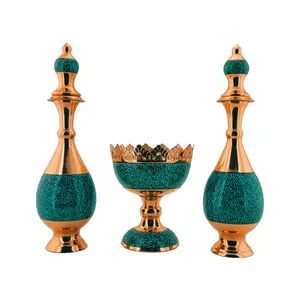 ست سه تکه آجیل خوری و تنگ صراحی فیروزه کوبی حامد کریمی کد hf112-125