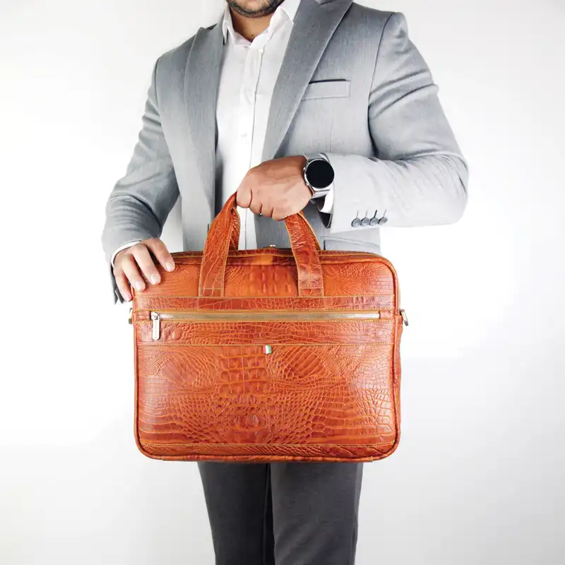 کیف اداری چرم بارز مدل DL74.KO