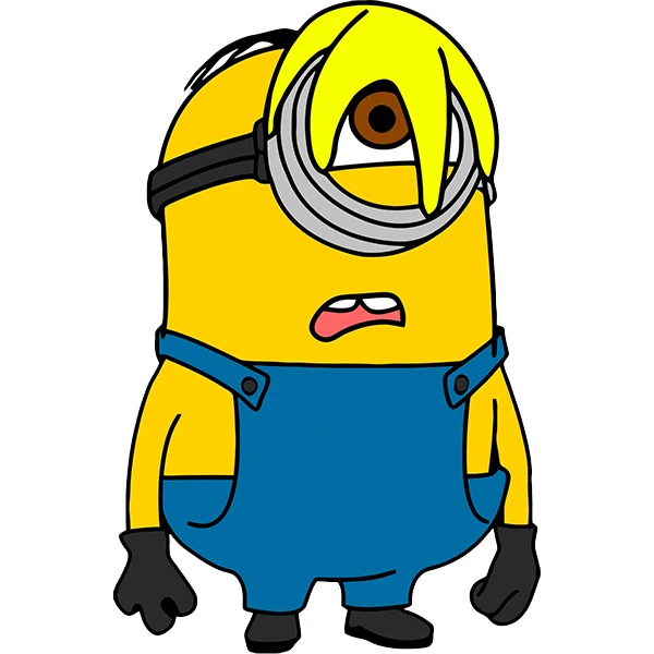  استیکر پارچه و لباس پاد آفرین طرح مینیون کد 494