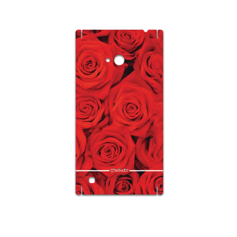 برچسب پوششی ماهوت مدل Red-Flower مناسب برای گوشی موبایل نوکیا Lumia 720