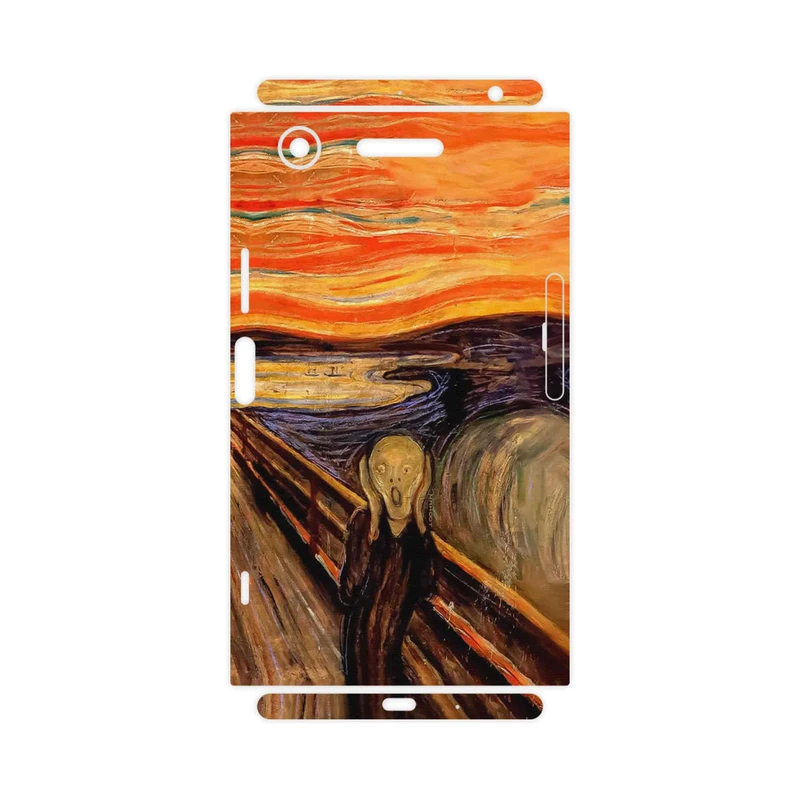 برچسب پوششی ماهوت مدل The Scream of Munch-FullSkin مناسب برای گوشی موبایل سونی Xperia XZ1