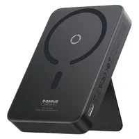 پاوربانک بی‌سیم 20 وات بیسوس مدل MagPro Magnetic Bracket 20w با ظرفیت 5000 میلی آمپر ساعت به همراه کابل USB-C به USB-C