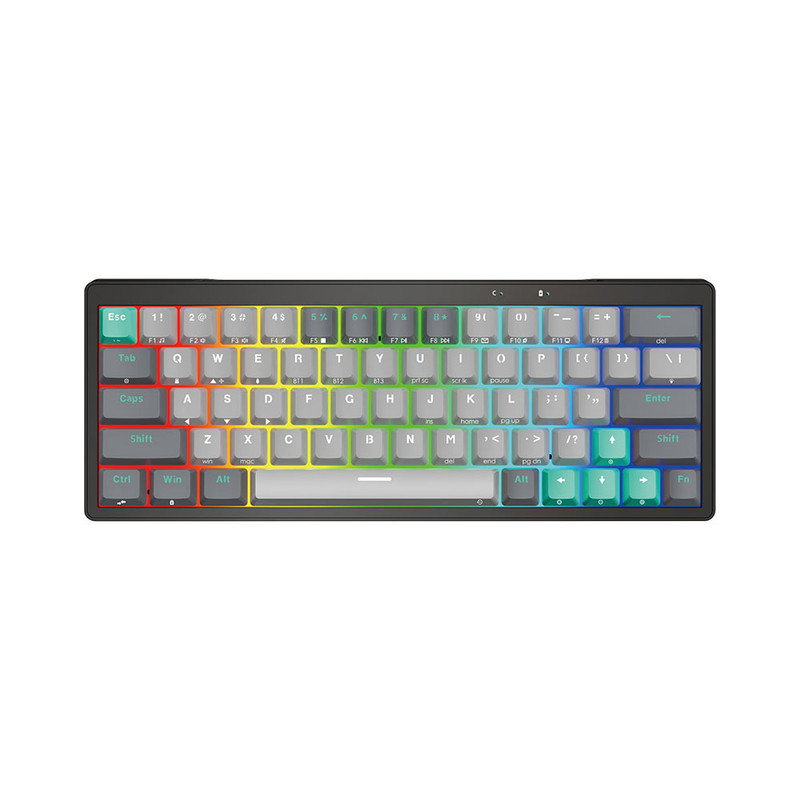 کیبورد بی سیم گیمینگ فنتک مدل Atom pro63 MK912Blueswitch