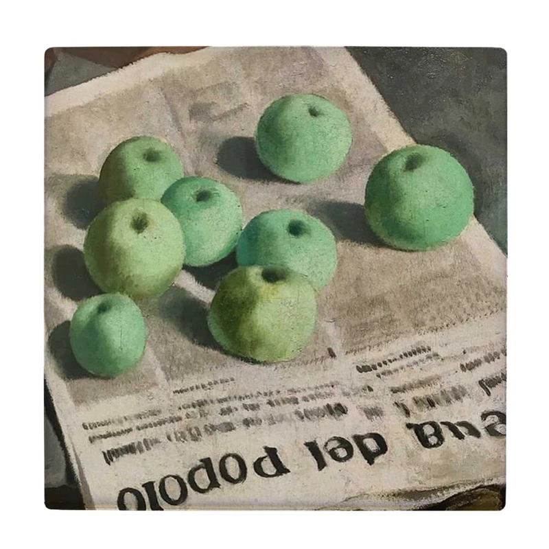 زیر لیوانی طرح نقاشی سیب ها و روزنامه کد    3182154_311