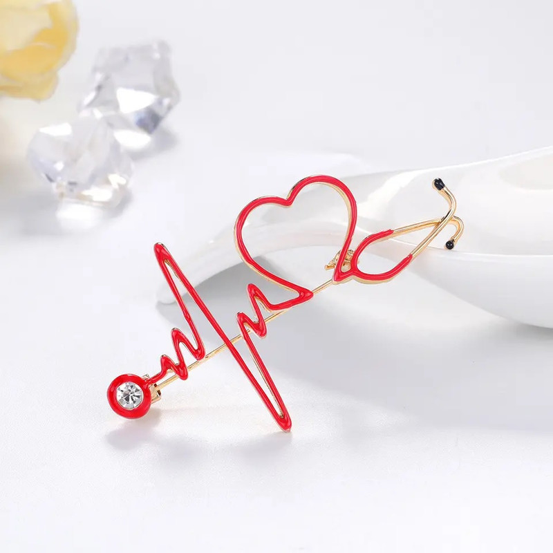 گل سینه زنانه مدل گوشی پزشکی کد 111006 گل سینه زنانه مدل گوشی پزشکی کد 111006