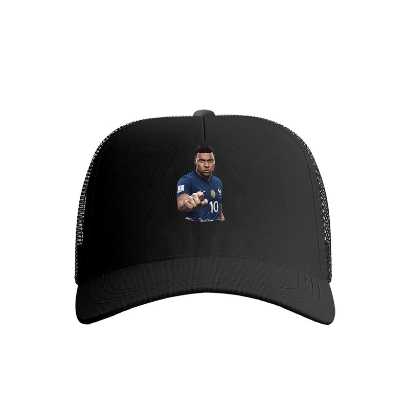 کلاه کپ پاد آفرین مدل فوتبالی کیلیان امباپه کد 821