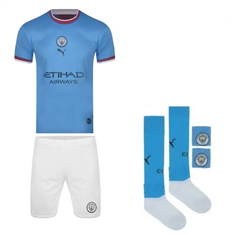 ست 6 تکه لباس ورزشی مردانه طرح منچسترسیتی مدل2023w