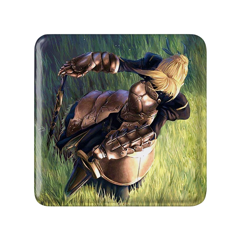 مگنت خندالو طرح التر انیمه فیت استی نایت Fate Stay Night  مدل مربعی کد 22824