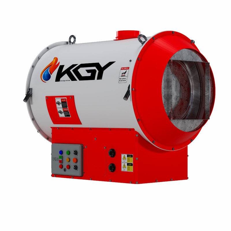 هیتر گازی کولاک گستر یزد مدل صنعتی اکسیال KG150
