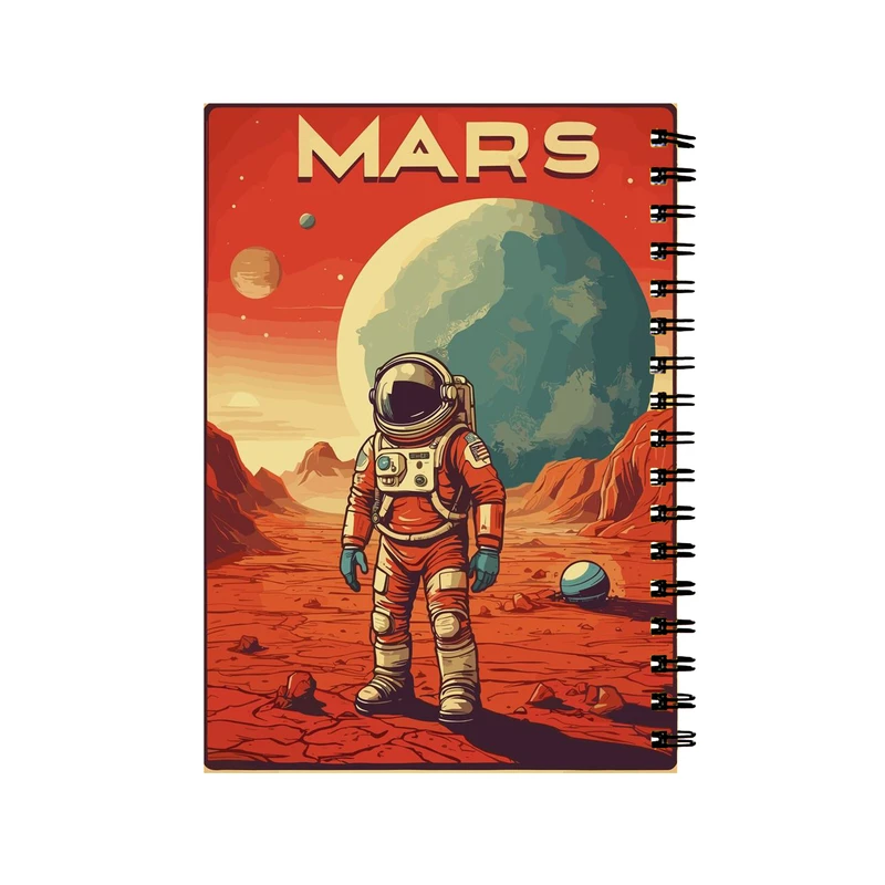 دفتر مشق 50 برگ طرح فضانورد کد 6523