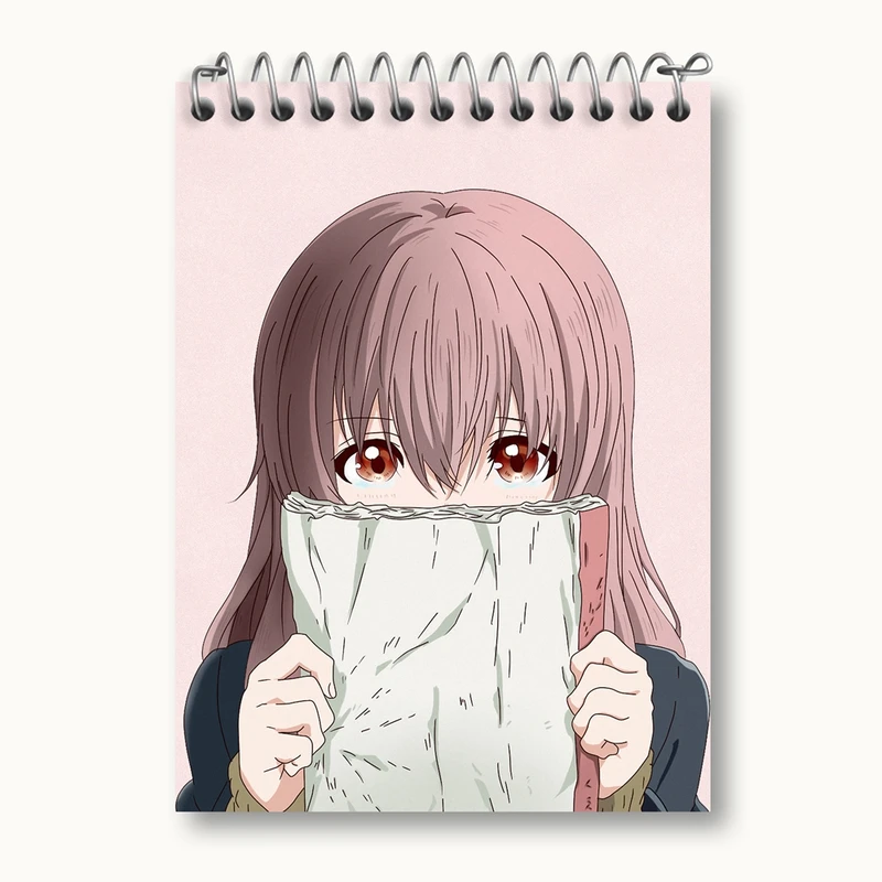 دفتر یادداشت 50 برگ خندالو مدل شوکو نیشیمیا انیمه سایلنت ویس A Silent Voice کد 15835