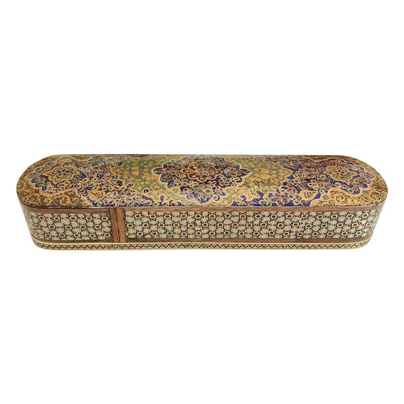 قلمدان خاتم کاری طرح تذهیب کد IN 261