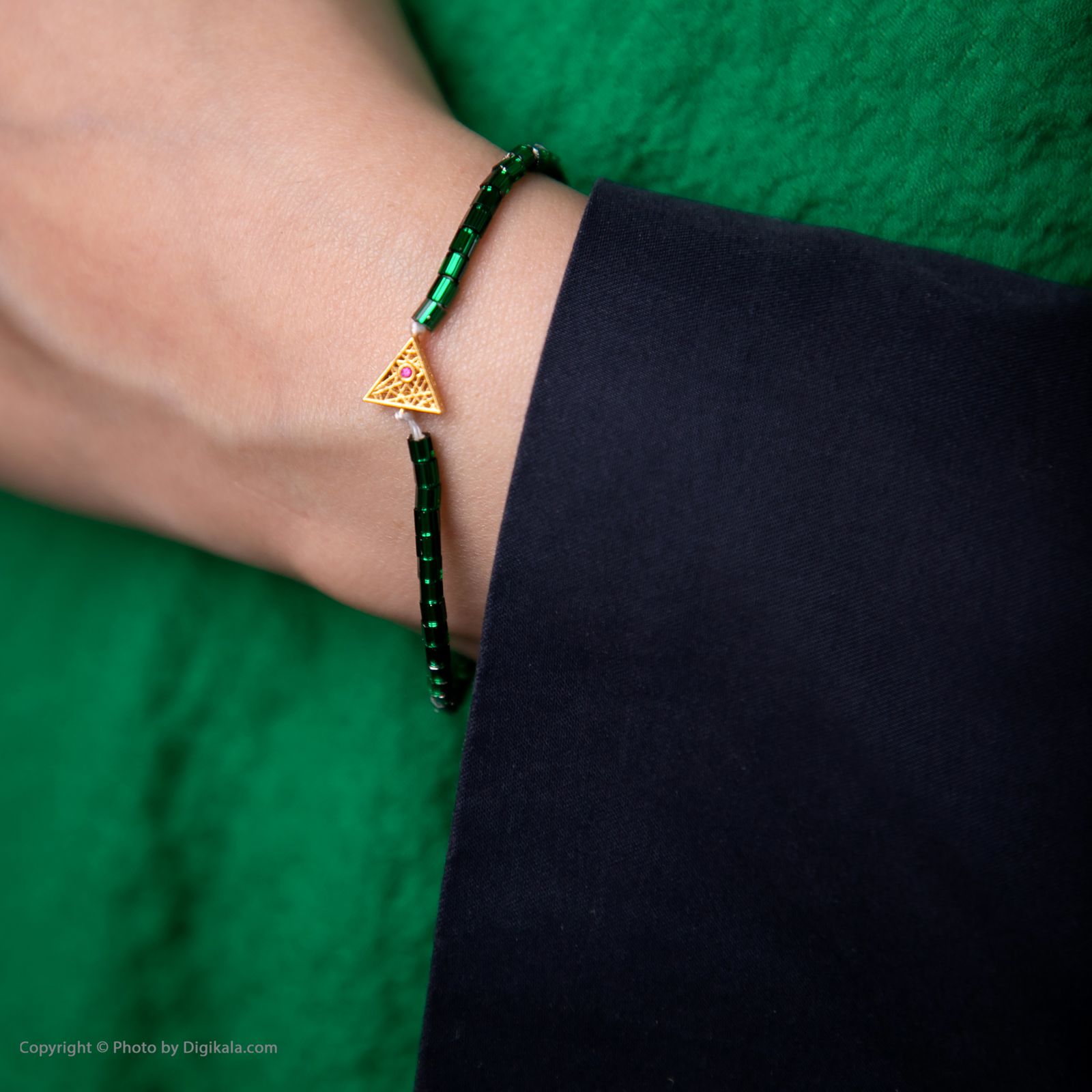 دستبند طلا 18 عیار زنانه مانچو کد bfgs014 -  - 7
