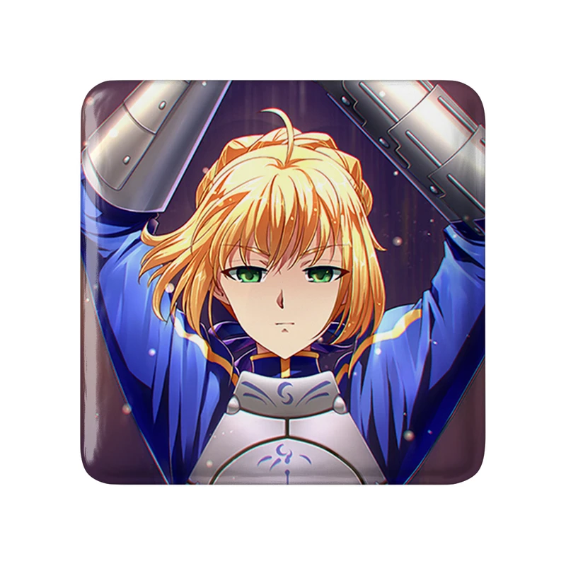 مگنت خندالو طرح التر انیمه فیت استی نایت Fate Stay Night  مدل مربعی کد 22773