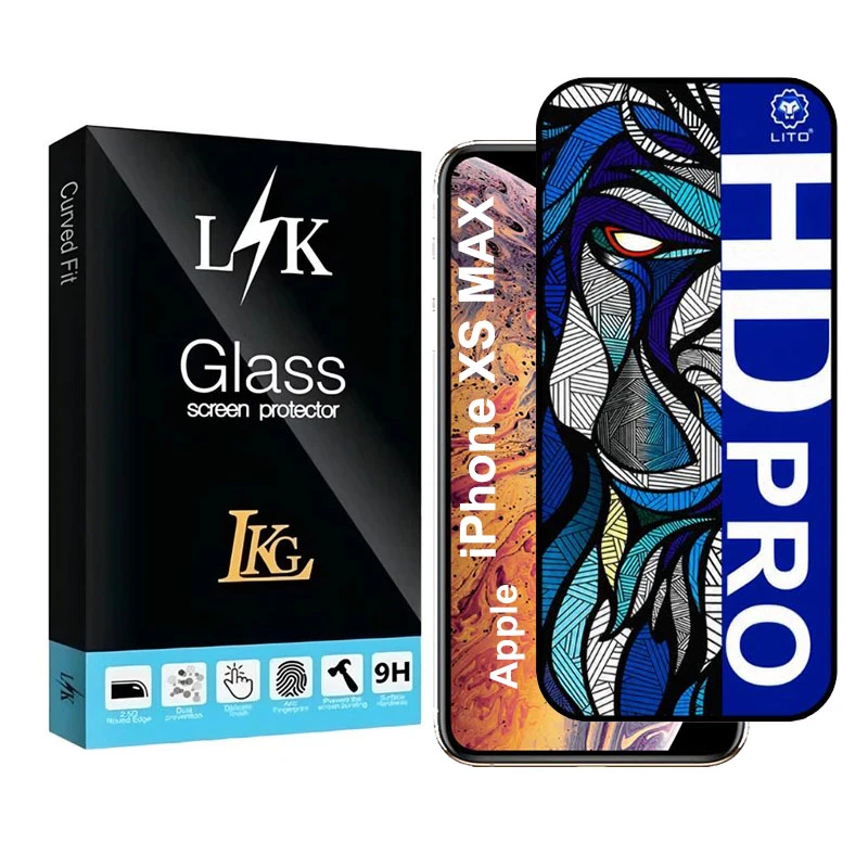 محافظ صفحه نمایش شیشه ای ال کا جی مدل LIHD-LK مناسب برای گوشی موبایل اپل iPhone XS MAX