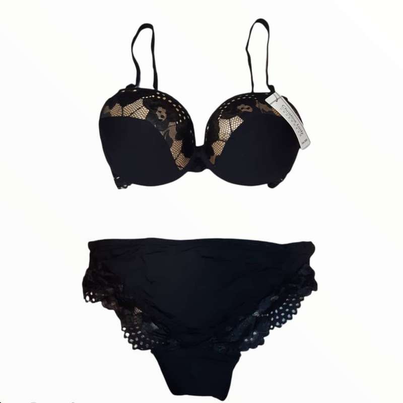 ست شورت و سوتین زنانه مدل توردار کد 2020