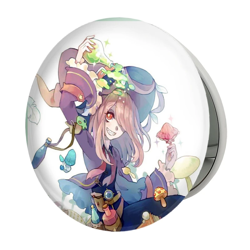 آینه جیبی خندالو طرح سوسی انیمه جادوگران کوچک Little Witch Academia مدل تاشو کد 22933 