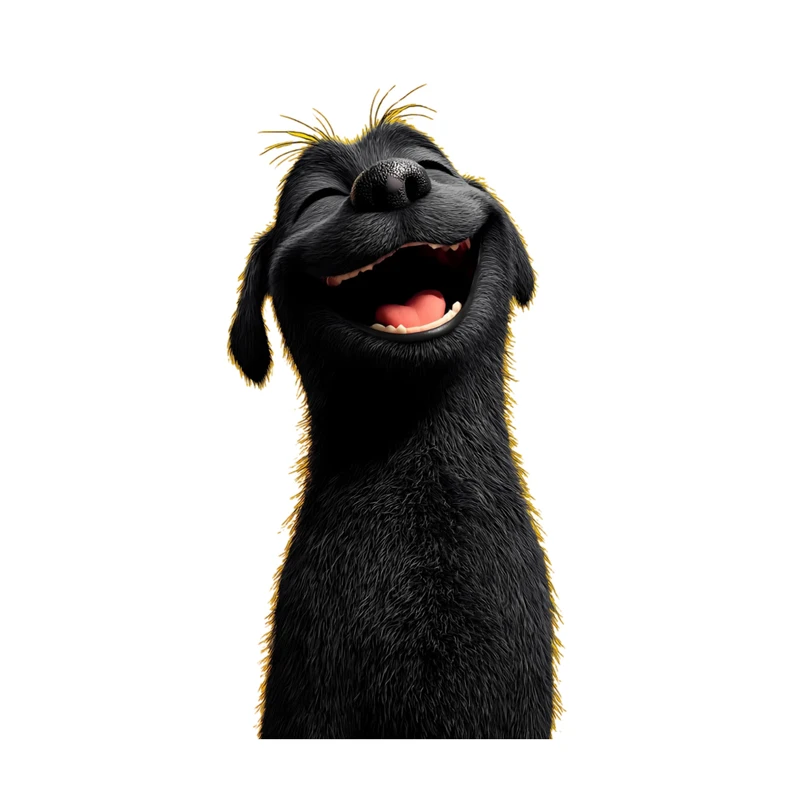 استیکر پارچه و لباس پاد آفرین مدل کارتونی سگ بامزه جذاب کد 1364