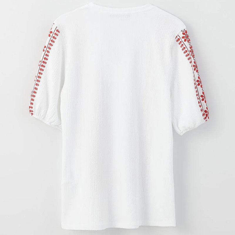 بلوز آستین کوتاه زنانه ال سی وایکیکی مدل پفکی پرنسسی