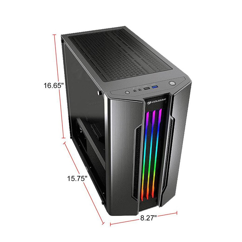 کیس کامپیوتر کوگر مدل GEMINI S-IRON GRAY