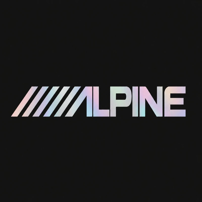 برچسب بدنه خودرو سولگی طرح Alpine هولوگرامی کد M276