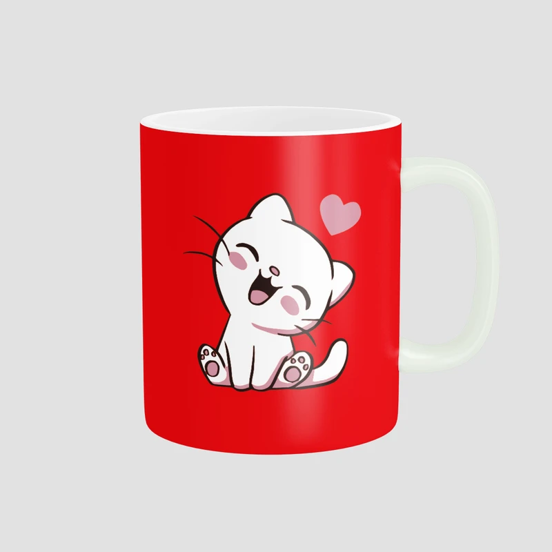 ماگ مدل گربه خندان کد DKC172