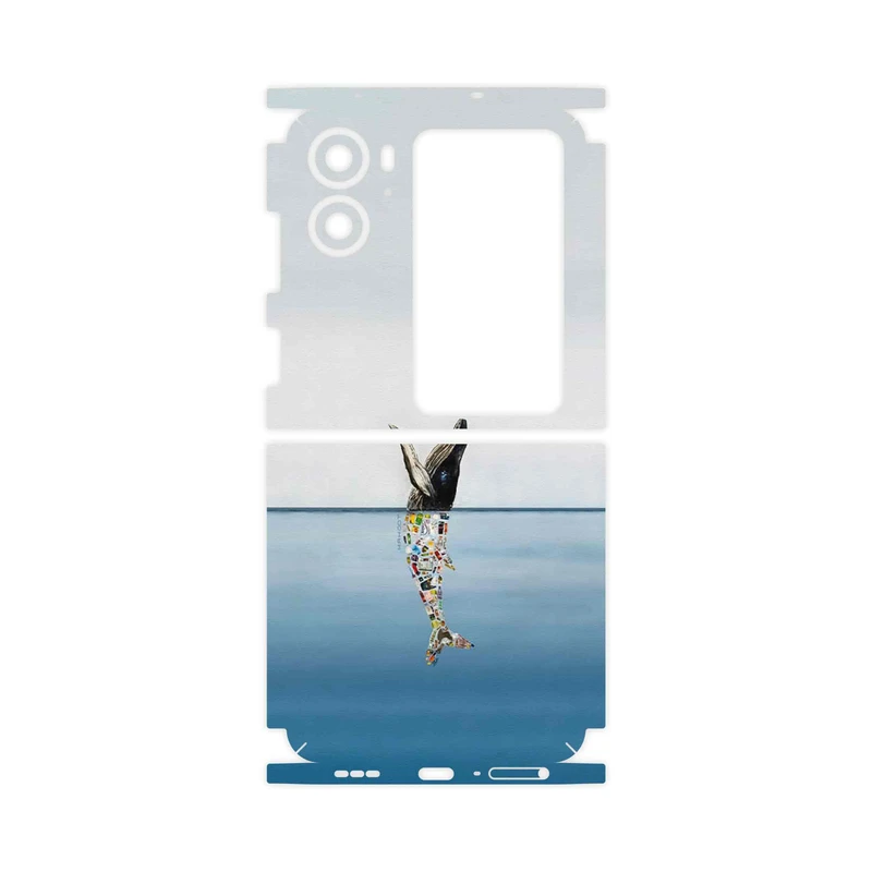 برچسب پوششی ماهوت مدل Collage of Sea Trash-FullSkin مناسب برای گوشی موبایل اپو Find N2 Flip